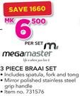 Mega Master 3 Piece Braai Set-Per Set