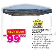 Campmaster 3m x 3m Instant Gazebo