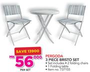 Pergoda 3 Piece Bristo Set-Per Set