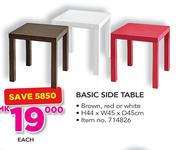 Basic Side Table-H44 x W45 x D45cm Each