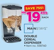 Mainstays Double Cereal Dispenser-Each