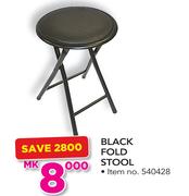 Black Fold Stool