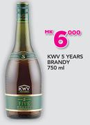 KWV 5 Years Brandy-750ml