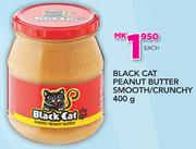 Black Cat Peanut Butter Smooth/Crunchy-400g Each