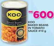 Koo Baked Beans In Tomato Sauce-410g