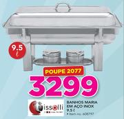 Tissolli Banhos Maria Em Aco Inox 9.5Ltr