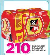 Embalagem de 6 Latas de 330ml 2M