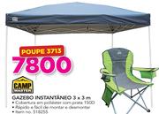 Campmaster Gazebo Instantâneo 3x3m