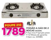 Alva Fogao A Gas de 2 bocas GCS 04