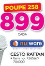 Nuware cesto Rattan cada