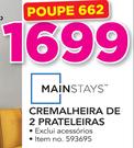 Mainstays cremalheira de 2 prateleiras