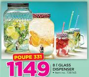 8Ltr Glass Dispenser