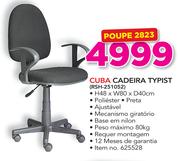 Cuba cadeira typist RSH-251052-H48 x W80 x D40cm