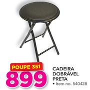 Cadeira Dobravel preta