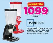 Mainstays reservatorio para cereals plástico