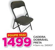Cadeira Dobravel preta