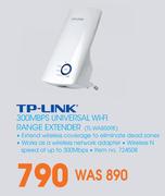 TP Link 300MBPS Universal WiFi Range Extender TL-WA850RE