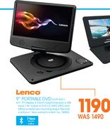 Lenco 9" Portable DVD DVP-9331