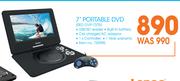 7" Portable DVD RED DVP-737R