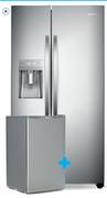 Hisense H700 Side By Side Fridge H700S1-1D Plus Hisense Stainless Steel 100Ltr Bar Fridge H130RS