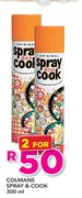 Colmans Spray And Cook-2 x 300ml