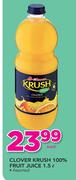 Clover Krush 100% Fruit Juice Assorted-1.5Ltr 