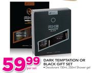 Axe Dark Temptation Or Black Gift Set-Per Set