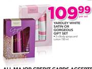 Yardley White Satin Or Gorgeous Gift Set-Per Set