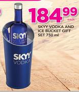 SKYY Vodka And Ice Bucket Gift Set-750ml
