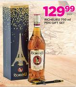 Richelieu 750ml And Pen Gift Set