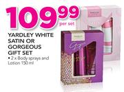 Yardley White Satin Or Gorgeous Gift Set-Per Set