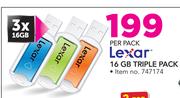 Lexar 16GB Triple Pack-3 x 16GB Per Pack