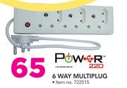 Power 220 6 Way Multiplug