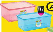 Addis 15Ltr Clearly Neat Storage Box-Each