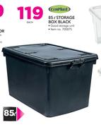 Cenplast 85Ltr Storage Box Black-Each
