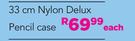 Hello Kitty 33cm Nylon Delux Pencil Case-Each