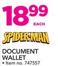 Spiderman Document Wallet-Each