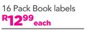 Spiderman 16 Pack Book Labels-Each