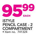 Istyle Pencil Case 2 Compartment-Each