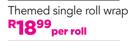 Istyle Themed Single Roll Wrap-Per Roll