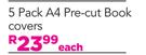 Istyle 5 Pack A4 Pre Cut Book Covers-Each