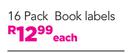 Istyle 16 Pack Book Labels-Each
