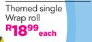 Star Wars Themed Single Wrap Roll-Each