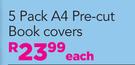 Island Style 5 Pack A4 Pre Cut Book Covers-Each