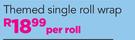 Island Style Themed Single Roll Wrap-Per Roll