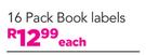 Tatty Teddy 16 Pack Book Labels-Each