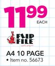 Flip File A4 10 Page-Each