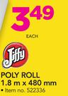 Jiffy Poly Roll 1.8m x 480mm-Each