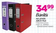 Bantex A4 Lever Arch File Assorted Colours-Each