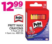 Pritt Wax Crayons Pack Of 24-Per Pack